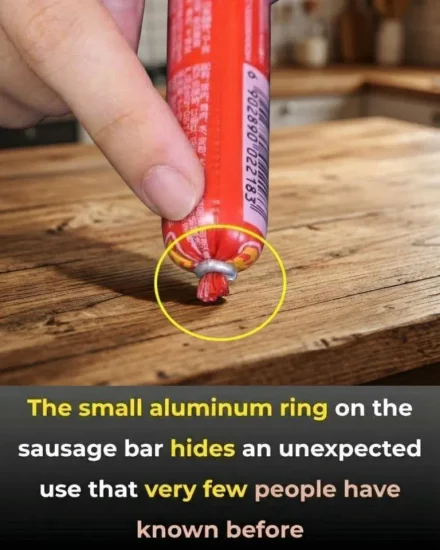 What the Small Aluminum Ring on Sausage Sticks Is Used For.. see more 👇