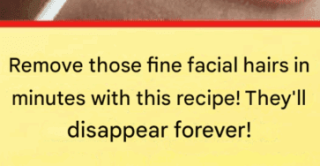 This natural recipe will definitely eliminate the hair from your face