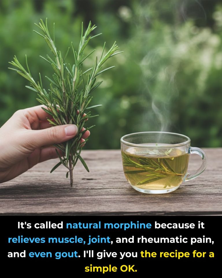 “They call it natural morphine because it eliminates muscle, joint, rheumatic pain, and even gout. π Give me an OK if you’re reading this. π Recipe in the first comment”