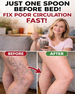 Eat THIS before bed to boost circulation in your legs and feet. You’ll love this recipe! 👇 To keep receiving my recipes, just say something… Thank you!